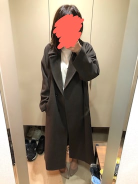 「Simplicite（サンプリシテ）のアイテム（その他アウター）」を使った、鈴木さん（レディース・154cm）の秋コーディネート