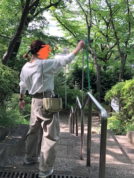 「Whim Gazette（ウィムガゼット）のアイテム（アクセサリー）」を使った、鈴木さん（レディース・154cm）の春コーディネート