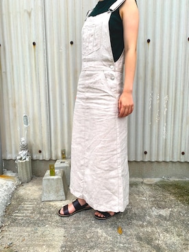 「Mila Owen（ミラオーウェン）のアイテム（オールインワン・サロペット）」を使った、yuccaさん（レディース・158cm）の夏コーディネート
