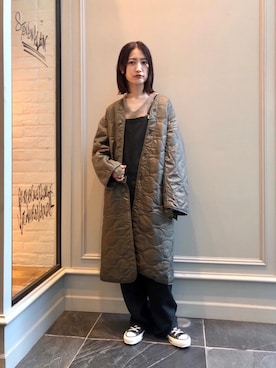 「ROTHCO（ロスコ）のアイテム（その他アウター）」を使った、先原（sakihara）さん（レディース・155cm）の秋コーディネート