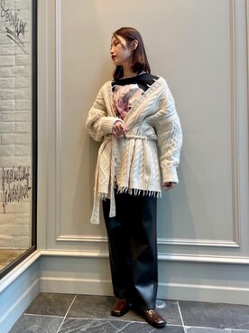 「CHARLIE JOE（チャーリージョー）のアイテム（トップス）」を使った、先原（sakihara）さん（レディース・155cm）の秋コーディネート