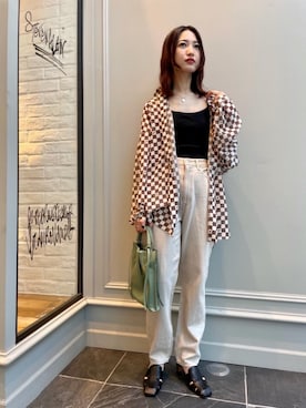 「ELYSIR（エリジール）のアイテム」を使った、先原（sakihara）さん（レディース・155cm）の冬コーディネート