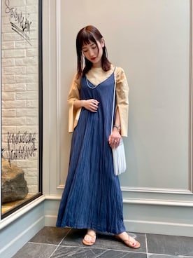 「MONKEY TIME（モンキータイム）のアイテム」を使った、先原（sakihara）さん（レディース・155cm）の春コーディネート