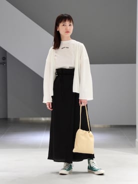 「SUPP. no one else （サップノーワンエルス）のアイテム」を使った、先原（sakihara）さん（レディース・155cm）の春コーディネート