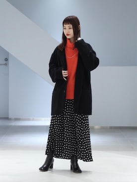 「RECOMMEND  ITEM STYLING」｜「アイテム（アクセサリー）」を使った、先原（sakihara）さん（レディース・155cm）の秋コーディネート