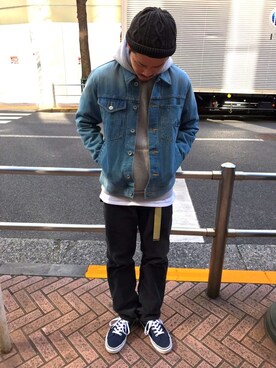 「TYPE BLUE（タイプブルー）のアイテム（ジャケット/アウター）」を使った、MASAYAさん（メンズ・165cm）の冬コーディネート