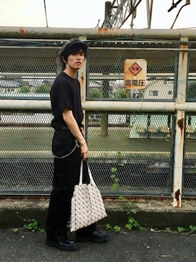 「アイテム（キャスケット）」を使った、KENiさん（メンズ・176cm）の秋コーディネート