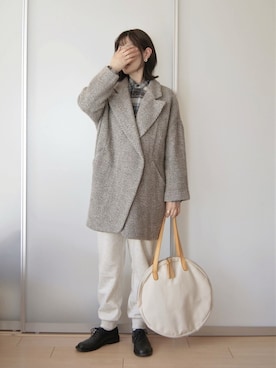 「サークルバッグ」｜がこちゃさん（レディース・163cm）の冬コーディネート