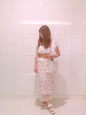 「Marblee（マー ブリー）のアイテム」を使った、alielienさん（レディース・153cm）の夏コーディネート