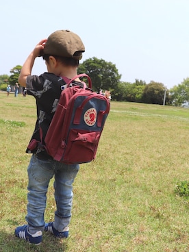 「DENIM BAR（デニム　バー）のアイテム」を使った、harutaroさん（キッズ・90cm）の夏コーディネート