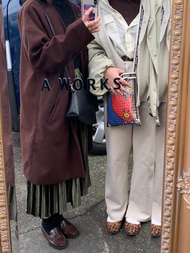 izumiさん（レディース・159cm）の冬コーディネート