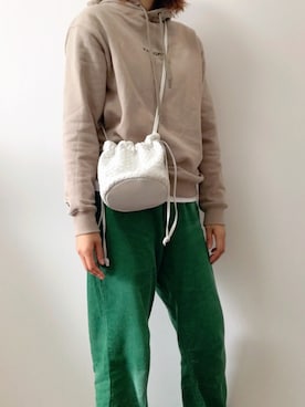 「M nort（エムノート）のアイテム（パンツ）」を使った、バタ子さん（レディース・165cm）の冬コーディネート