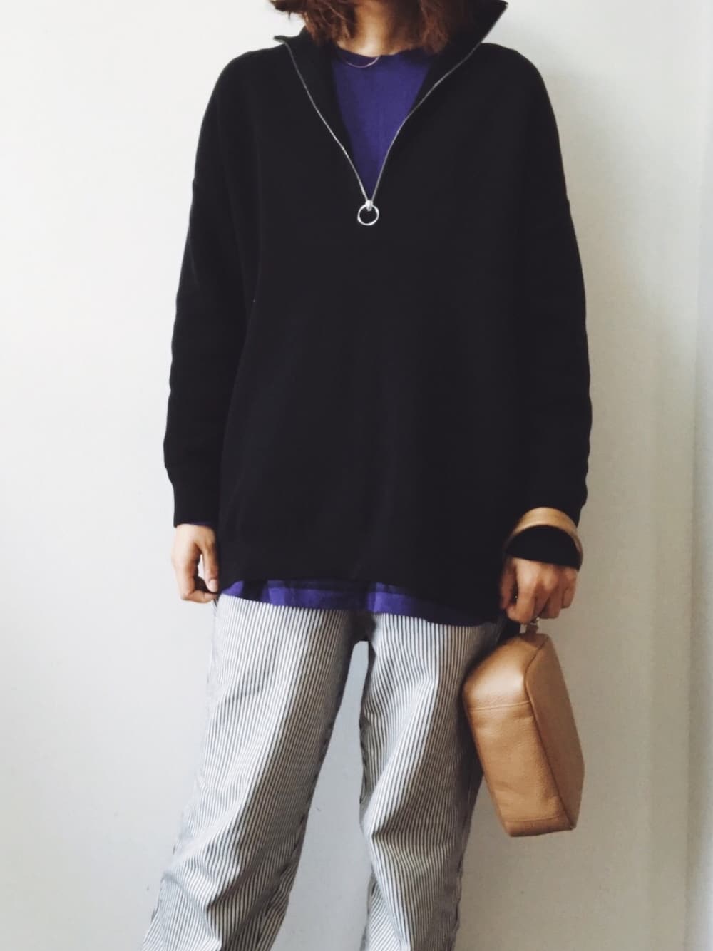 FRAMeWORK（フレームワーク）の「コットンハリヌキハーフジッププル