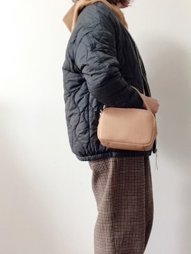 「アイテム（ブルゾン）」を使った、バタ子さん（レディース・165cm・40代）の冬コーディネート