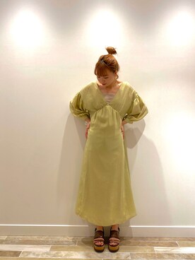 「ピスタチオ」｜「アイテム（キャミソール）」を使った、おはまさん（レディース・165cm）の夏コーディネート