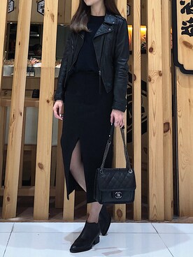 「KATIE JUDITHのアイテム」を使った、Rica Tamさん（レディース・156cm）の冬コーディネート