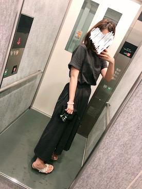 Grl グレイル の ウエストベルト付きコットンワンピース ワンピース Wear