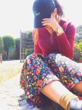 「H&M（エイチ・アンド・エム）のアイテム（腕時計）」を使った、AmmYさん（レディース・158cm）の春コーディネート