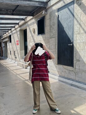 「RIPNDIP（リップンディップ）のアイテム（バッグ）」を使った、wailingさん（レディース・161cm）の秋コーディネート