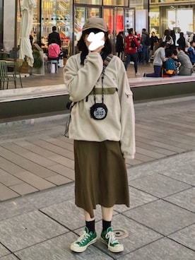 「LMCのアイテム（財布/小物）」を使った、wailingさん（レディース・161cm）の冬コーディネート