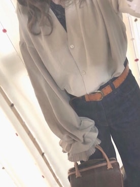 「レイヤードstyle」｜hanaさん（レディース・163cm）の冬コーディネート