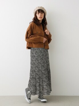「AVAN LILY（アヴァンリリィ）のアイテム（その他アウター）」を使った、AVAN LILYさん（レディース・160cm）の秋コーディネート