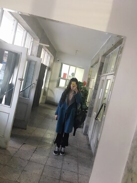 「cache cache（カシュ カシュ）のアイテム」を使った、塔娜TNNさん（レディース・168cm・10代）の冬コーディネート