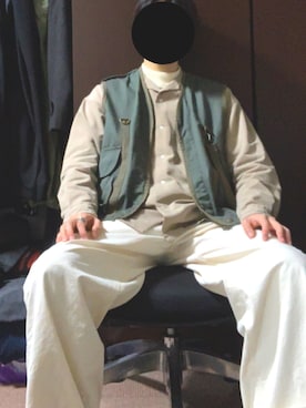 「aditional（アディショナル）のアイテム」を使った、canpyo25さん（メンズ・177cm）の冬コーディネート