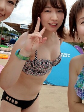 「プール」｜あにー♥さん（レディース・156cm・30代）の夏コーディネート