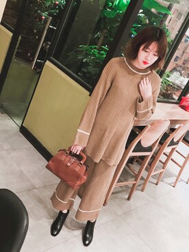 「套装」｜carrotさん（レディース・170cm）の冬コーディネート