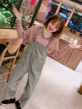 「灯芯绒」｜carrotさん（レディース・170cm）の冬コーディネート