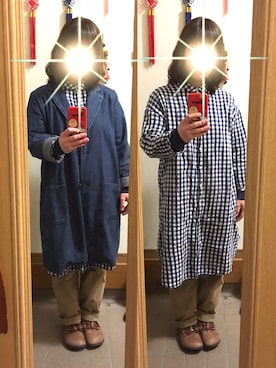 「North Object（ノースオブジェクト）のアイテム（パンツ）」を使った、まっきさん（レディース・148cm）の冬コーディネート