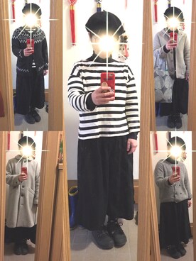 「see design（シーデザイン）のアイテム」を使った、まっきさん（レディース・148cm）の冬コーディネート