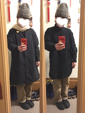 「North Object（ノースオブジェクト）のアイテム（パンツ）」を使った、まっきさん（レディース・148cm）の冬コーディネート