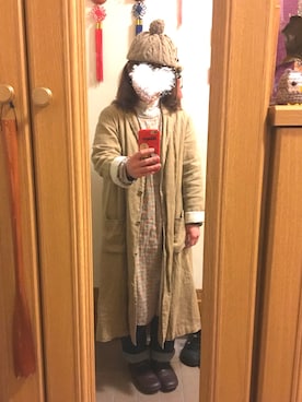 「SM2（エスエムツー）のアイテム（チェスターコート）」を使った、まっきさん（レディース・148cm）の春コーディネート