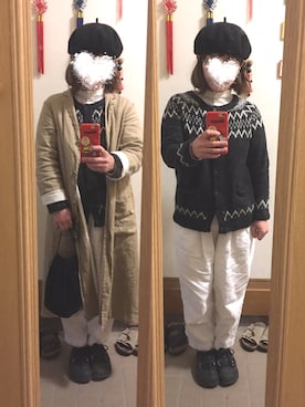 「SM2（エスエムツー）のアイテム（チェスターコート）」を使った、まっきさん（レディース・148cm）の春コーディネート