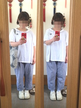 「see design（シーデザイン）のアイテム」を使った、まっきさん（レディース・148cm）の夏コーディネート