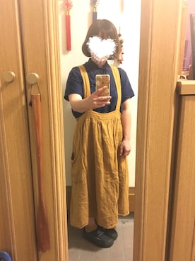 「shuca（シュカ）のアイテム（トップス）」を使った、まっきさん（レディース・148cm）の秋コーディネート