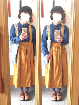 「see design（シーデザイン）のアイテム」を使った、まっきさん（レディース・148cm）の秋コーディネート