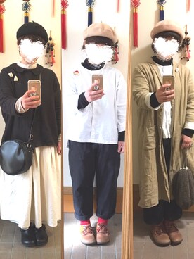 「SM2（エスエムツー）のアイテム（チェスターコート）」を使った、まっきさん（レディース・148cm）の冬コーディネート