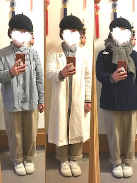 「SM2（エスエムツー）のアイテム（チェスターコート）」を使った、まっきさん（レディース・148cm）の春コーディネート