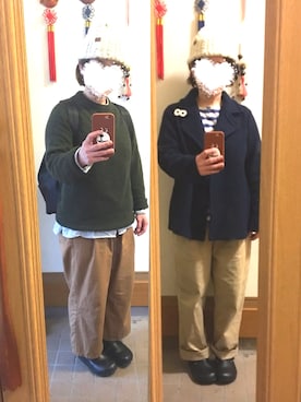 「North Object（ノースオブジェクト）のアイテム（トップス）」を使った、まっきさん（レディース・148cm）の春コーディネート