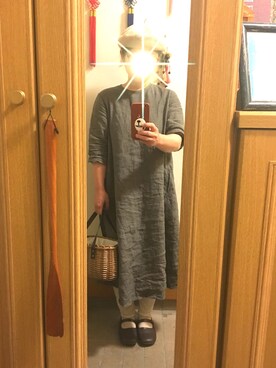 「茶系コーデ」｜まっきさん（レディース・148cm）の夏コーディネート