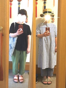 「see design（シーデザイン）のアイテム」を使った、まっきさん（レディース・148cm）の夏コーディネート