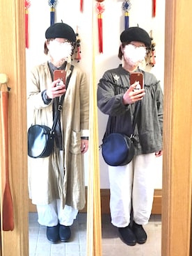 「SM2（エスエムツー）のアイテム（チェスターコート）」を使った、まっきさん（レディース・148cm）の春コーディネート
