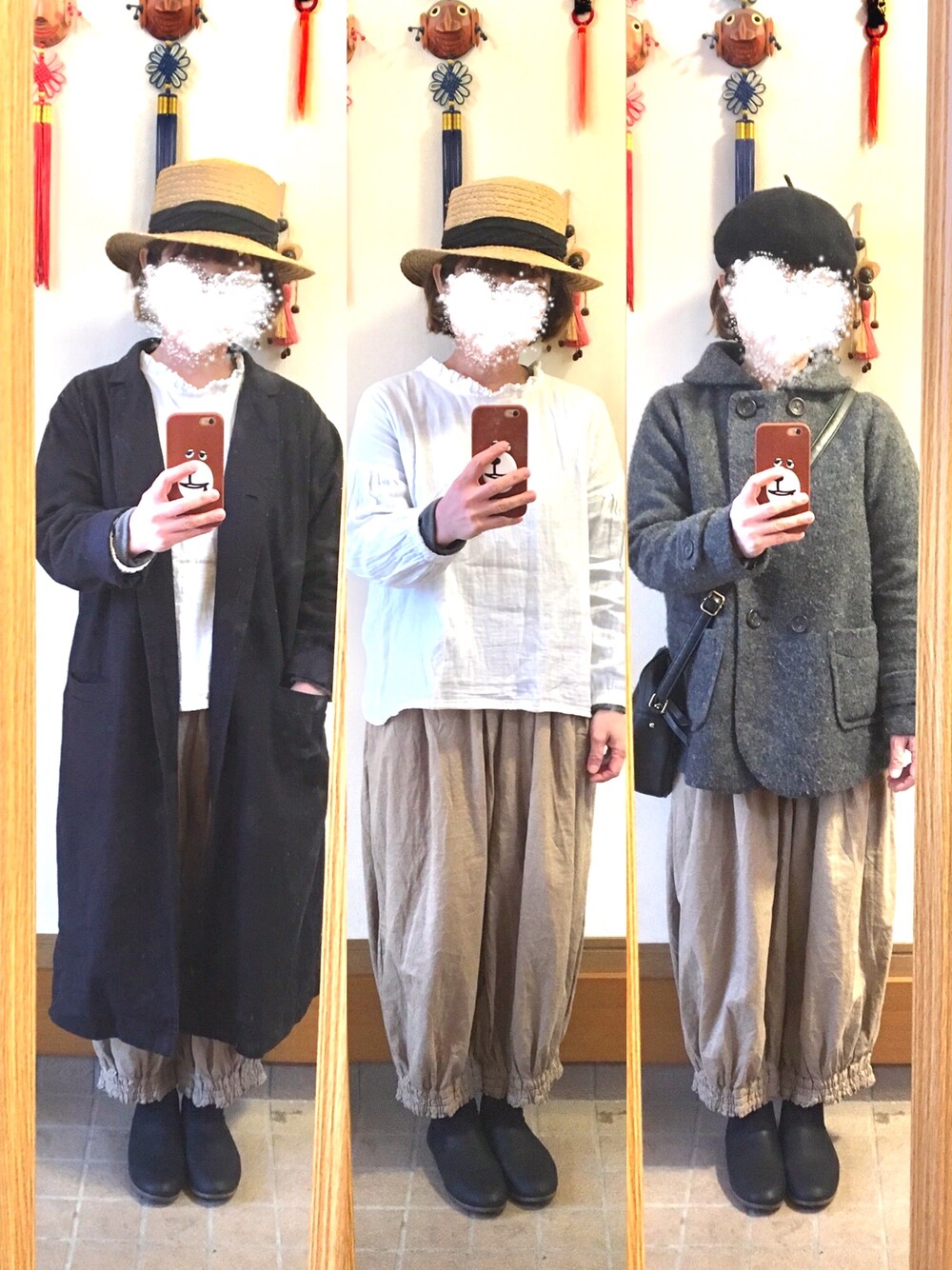 「今日の服、今日のコーデ、春コーデ、古着」｜「SUN VALLEYのアイテム（パンツ、ベージュ系）」を使った、まっきさん（レディース・148cm）の春コーディネートの1枚目の写真