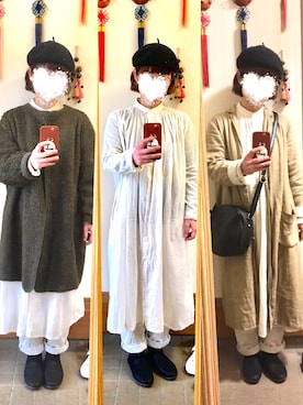 「SM2（エスエムツー）のアイテム（チェスターコート）」を使った、まっきさん（レディース・148cm）の春コーディネート