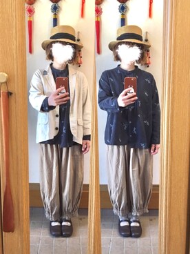 「CLOUDNINE（クラウドナイン）のアイテム（トップス）」を使った、まっきさん（レディース・148cm）の春コーディネート