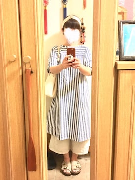 「North Object（ノースオブジェクト）のアイテム（ワンピース/ドレス）」を使った、まっきさん（レディース・148cm）の夏コーディネート