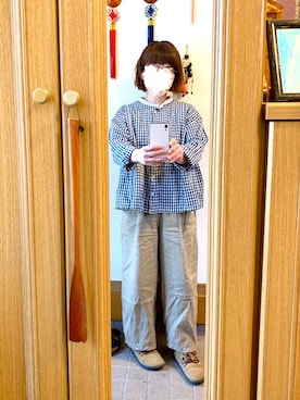 「CLOUDNINE（クラウドナイン）のアイテム（トップス）」を使った、まっきさん（レディース・148cm）の秋コーディネート